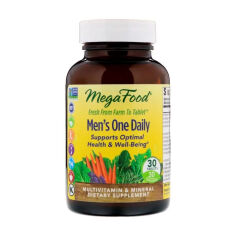 Акція на Дієтична добавка мультивітаміни та мінерали в таблетках MegaFood Men's One Daily для чоловіків, 30 шт від Eva