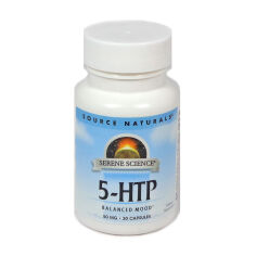 Акция на Дієтична добавка амінокислота в капсулах Source Naturals Serene Science 5-HTP (Гідрокситриптофан) 50 мг, 30 шт от Eva