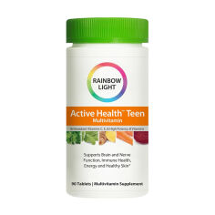 Акція на Дієтична добавка мультивітаміни в таблетках Rainbow Light Active Health Teen для підлітків, 90 шт від Eva