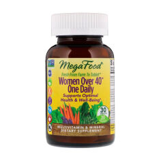 Акція на Дієтична добавка мультивітаміни та мінерали в таблетках MegaFood Women Over 40 One Daily для жінок, 30 шт від Eva