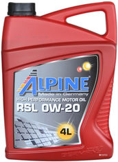 Акция на Моторное масло Alpine RSL 0W-20 4 л (4003774028450) от Rozetka UA