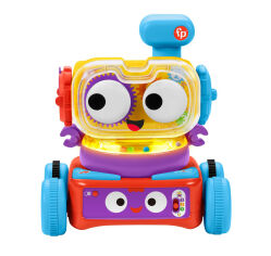 Акція на Интерактивная развивающая игрушка Fisher-Price Робот 4 в 1 (HHJ42) від Будинок іграшок
