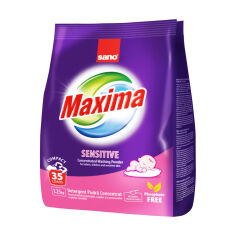 Акция на Пральний порошок SANO Maxima Sensitive 35 циклів прання, 1.25 кг от Eva