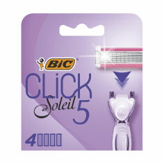Акція на Змінні картриджі для гоління BIC Click Soleil 5 жіночі, 4 шт від Eva