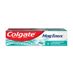 Акція на Зубна паста Colgate Max White Макс Блиск Кришталева м'ята, з відбілювальними пластинками, 50 мл від Eva