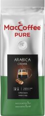 Акція на Кава натуральна смажена в зернах MacCoffee Pure Arabica Crema 1 кг від Rozetka