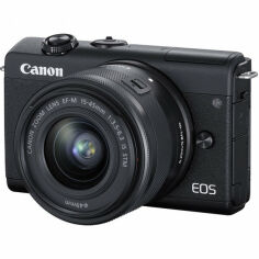 Акція на Фотокамера бездзеркальна Canon EOS M200 + 15-45 IS STM Black (3699C027) від Comfy UA
