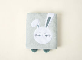 Акція на Детское махровое полотенце Bunny Irya mint ментоловое 50х75 см від Podushka