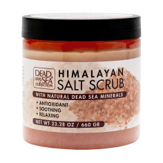 Акція на Скраб для тіла Dead Sea Collection Himalayan Salt Scrub з гімалайською сіллю та мінералами Мертвого моря, 660 г від Eva