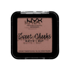 Акція на Матові рум'яна для обличчя NYX Professional Makeup Sweet Cheeks Matte Creamy Powder 09 So Taupe, 5 г від Eva