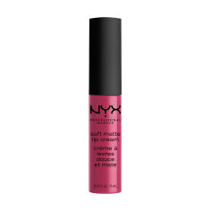Акція на Рідка матова помада для губ NYX Professional Makeup Soft Matte Lip Cream 18 Prague, 8 мл від Eva