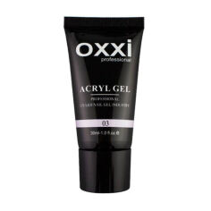 Акция на Акрил-гель для нігтів Oxxi Professional Acryl Gel 3 Холодний рожевий, 30 мл от Eva
