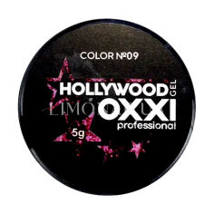 Акція на Глітерний гель для манікюру Oxxi Professional Hollywood 9 Рожева малина з голографічним ефектом, 5 г від Eva