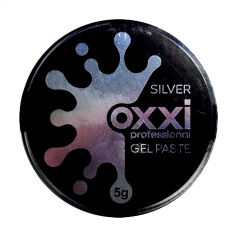 Акция на Гель-паста для манікюру Oxxi Professional Gel Paste Silver, 5 г от Eva