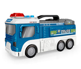 Акція на Ігровий набір Lunatik Вантажівка трансформер гараж Поліція (LNK-CDP0687) від Будинок іграшок