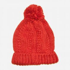Акция на Дитяча зимова шапка-біні в'язана з помпоном для дівчинки C&A CD22156 53-55 см Червона от Rozetka