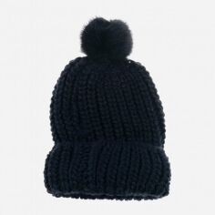 Акция на Дитяча зимова шапка-біні в'язана з помпоном для дівчинки H&M KEL4620948 58 см Фіолетова от Rozetka