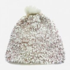 Акция на Дитяча зимова шапка-біні в'язана з помпоном для дівчинки H&M KEL4131246 51 см Світло-рожева от Rozetka