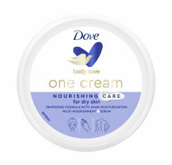 Акція на Крем для обличчя, рук та тіла Dove Body Love One Cream Nourishing Care Живильний догляд, 250 мл від Eva