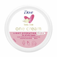 Акція на Крем для обличчя, рук та тіла Dove Body Love One Cream Light Hydrating Care Зволожувальний догляд,  250 мл від Eva