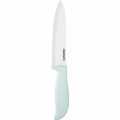 Акція на Нож керамический поварской Ardesto Fresh 27.5 см голубой тифани (AR2127CT) від MOYO