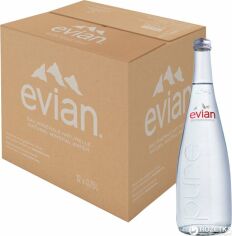 Акція на Упаковка мінеральної негазованої води Evian 0.75 л х 12 пляшок від Rozetka