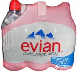 Акція на Упаковка мінеральної негазованої води Evian Sport негазована 0.75 л x 12 шт від Rozetka