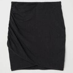Акція на Спідниця міні осіння жіноча H&M XAZ207125KNEM XS Чорна від Rozetka