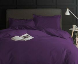 Акція на Простирадло MirSon двоспальне 180x220 см 0846 Lilac Сатин від Rozetka