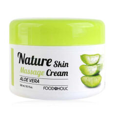 Акция на Масажний крем для обличчя Food A Holic Natural Skin Massage Cream Aloe Vera, 300 мл от Eva
