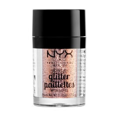 Акція на Глітер для обличчя та тіла NYX Professional Makeup Metallic Glitter Paillettes, 04 Goldstone, 2.5 г від Eva