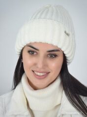 Акція на Шапка жіноча Malisa Арма ML3724 54-58 Молочна від Rozetka