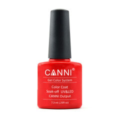 Акція на Гель-лак Canni Gel Color System Color Coat Soak-off UV&LED 108 Класичний червоний, 7.3 мл від Eva
