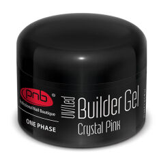 Акция на Однофазний моделювальний гель для нігтів PNB UV/LED One Phase Builder Gel Crystal Pink прозоро-рожевий, 15 мл от Eva