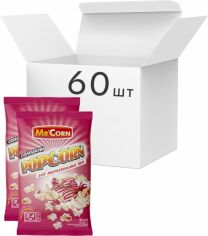 Акція на Упаковка попкорну для мікрохвильової печі Mr'Corn солодкого з цукром і підсолоджувачем 90 г х 60 шт. від Rozetka