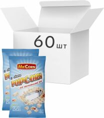 Акція на Упаковка попкорну для мікрохвильової печі Mr'Corn із сіллю 90 г х 60 шт. від Rozetka