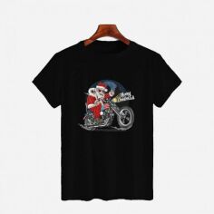 Акція на Футболка JHK Santa Biker TSRLCMF-BK/NG 2XL Чорна від Rozetka