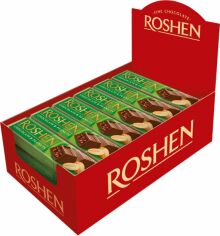 Акція на Упаковка батончиків Roshen Зелений молочно-шоколадний з арахісовою начинкою 38 г x 30 шт. від Rozetka