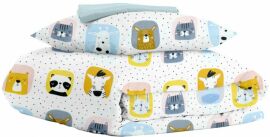Акція на Комплект постільної білизни Cosas Animals Color Light Blue 160х220 см (AnimalsColor_El90-LightBlue_155) від Rozetka