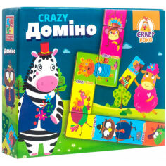 Акція на Настільна гра класична (5-7 років) Vladi Toys Crazy Доміно укр. (VT8055-10) від Comfy UA