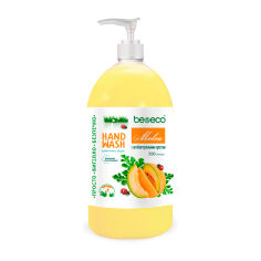 Акція на Рідке крем-мило Be&Eco Hand Wash Melon з антибактеріальним ефектом, 500 мл від Eva
