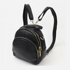 Акція на Сумка-рюкзак жіноча з натуральної шкіри Vintage leather-20690 Чорна від Rozetka
