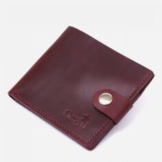 Акція на Портмоне шкіряне Shvigel leather-16436 Бордове від Rozetka