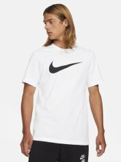 Акция на Футболка чоловіча Nike ike M Nsw Tee Icon Swoosh DC5094-100 XL Біла з принтом от Rozetka