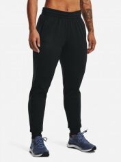 Акція на Спортивні штани на флісі жіночі Under Armour Armour Fleece Jogger-Blk 1373054-001 M Чорні від Rozetka