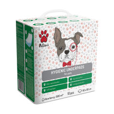 Акція на Гігієнічні пелюшки для тварин Petino Hygienic Underpads, 60*60 см, 10 шт від Eva