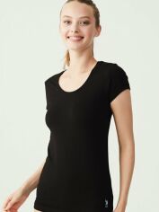 Акція на Футболка жіноча U.S. Polo Assn 66003 L Чорна від Rozetka