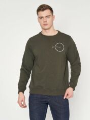Акція на Світшот чоловічий Armani Exchange 10976.2 S Хакі від Rozetka