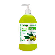 Акція на Рідке крем-мило Be&Eco Hand Wash Olive з антибактеріальним ефектом, 500 мл від Eva
