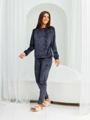 Акция на Піжама (світшот + штани) BARWA garments 0285/289 M Графітова от Rozetka